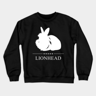 Lionhead Rabbit White Silhouette Crewneck Sweatshirt